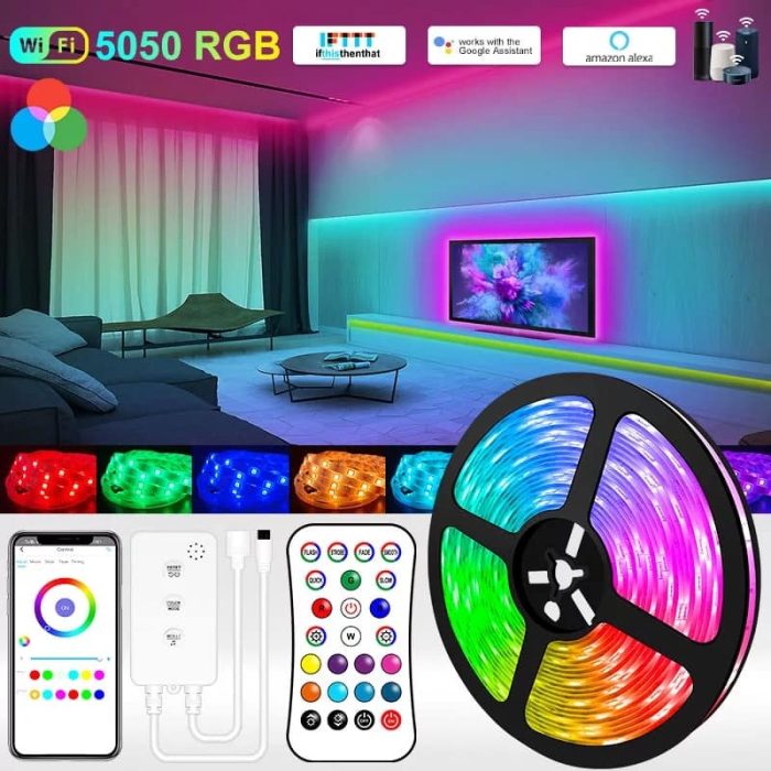 LED traka RGB 5 metara / APP + DALJINSKI - Image 1