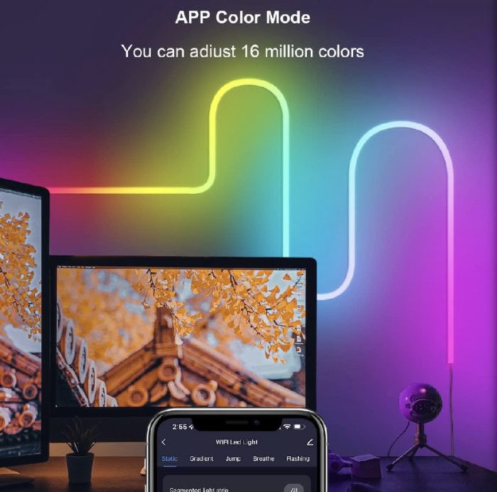 RGB-IC LED neonska traka za osvjetljenje 5 m - Image 3